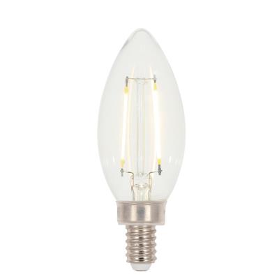 2 Watt (25 Watt Equivalent) B11 Dimmable Filament LED Light Bulb