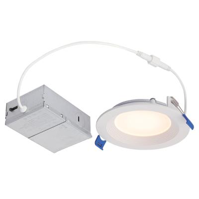 10 Watt (65 Watt Equivalent) 4-Inch Dimmable Slim Recessed LED Downlight with Color Temperature Selection