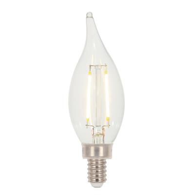 3.3 Watt (40 Watt Equivalent) CA11 Dimmable Filament LED Light Bulb