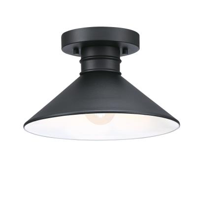 Watts Creek 11-Inch One-Light Outdoor Semi Flush Mount Ceiling Fixture, Dark Sky Friendly