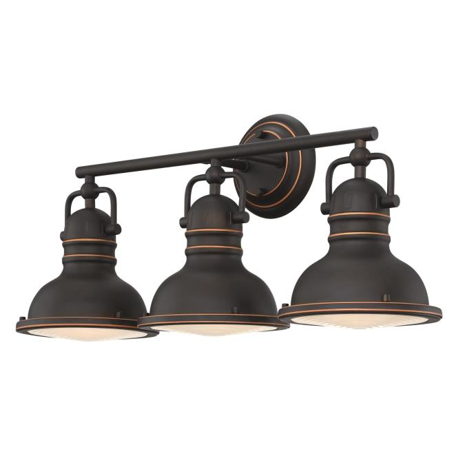 Westinghouse Lighting Boswell Three Light Indoor Wall Fixture Oil Rubbed Bronze Finish With Highlig