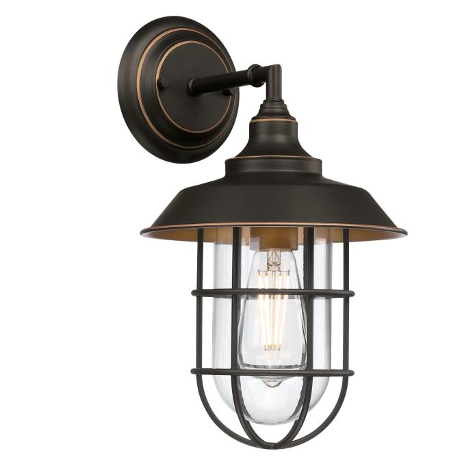 Westinghouse Lighting Iron Hill One-Light Outdoor Wall Fixture, Black ...