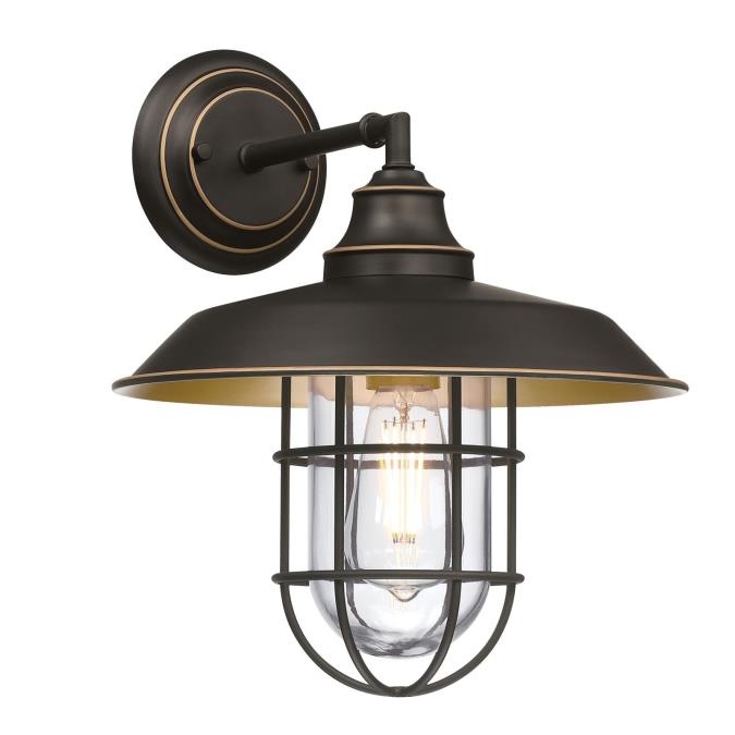 Westinghouse Lighting Iron Hill One-Light Outdoor Wall Fixture, Black ...