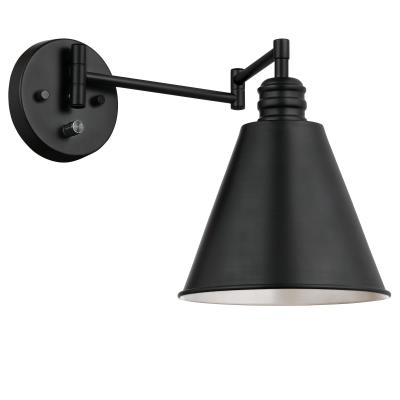 Trocadero One-Light Swing Arm Wall Fixture, On/Off Switch