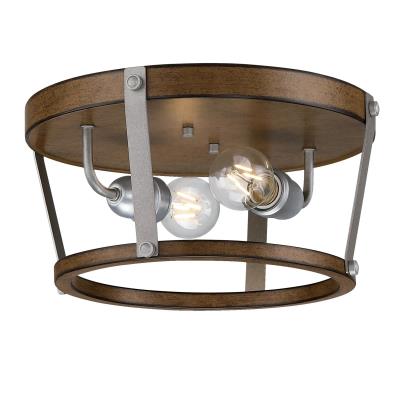 Elway 14-Inch, Two-Light Flush Mount Ceiling Fixture