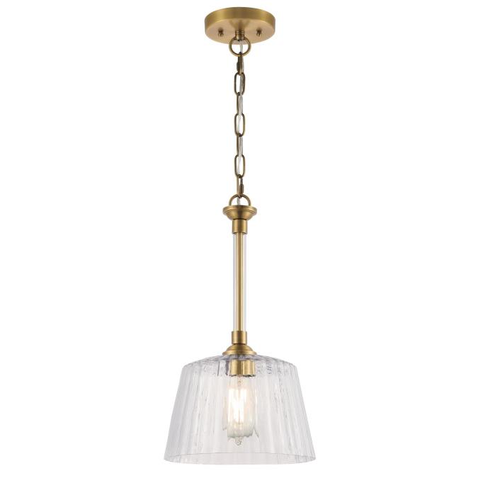 Westinghouse Lighting Aggie One-Light Indoor Pendant, Brushed Brass Finish