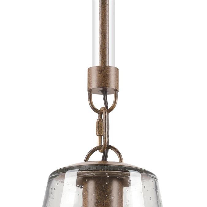 Westinghouse Lighting Biloxi One Light Indoor Mini Pendant Barnwood Finish