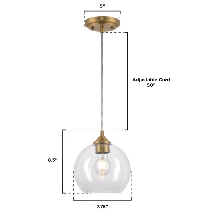 Westinghouse Lighting Tatze One-Light Indoor Mini Pendant, Brushed