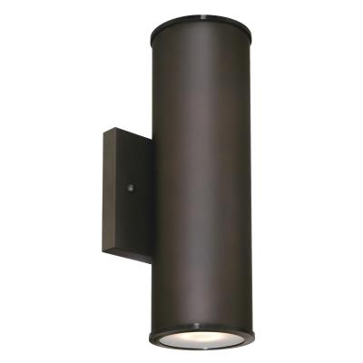 Mayslick Two-Light Dimmable LED Outdoor Wall Fixture, Up and Down Light