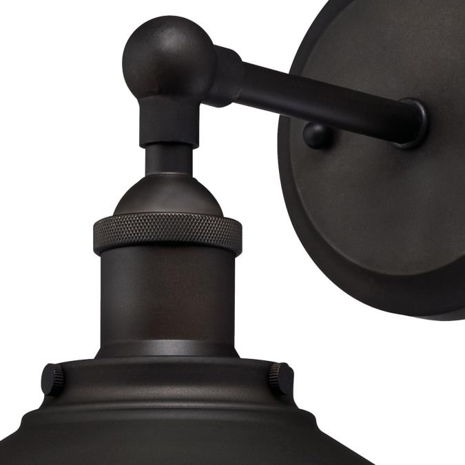 Westinghouse Louis One Light Indoor Wall Fixture Oil Rubbed Bronze Finish And Metallic Bronze Inter