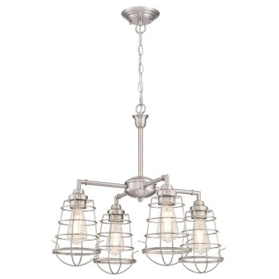 Nolan Four-Light Indoor Chandelier/Semi-Flush Mount Ceiling Fixture