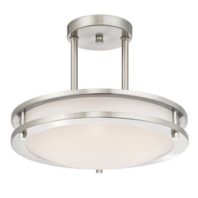 Lauderdale 11-7/8-Inch Dimmable LED Indoor Semi-Flush Mount Ceiling Fixture