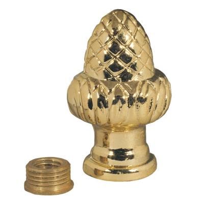 1-1/2" Brass Finish Acorn Knob Finial