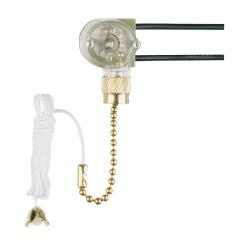 Replacement Canopy Light Switch, Brass Finish