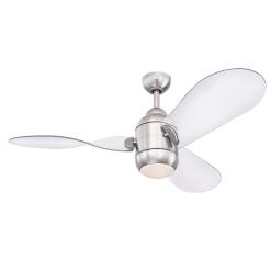 Josef 48-Inch Indoor Ceiling Fan with Dimmable LED Light Fixture, DC Motor