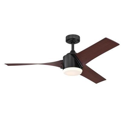 Evan 52-Inch Indoor Ceiling Fan with LED Light Fixture