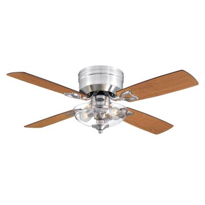 Hadley 42-Inch Indoor Ceiling Fan with Dimmable LED Light Fixture, Brushed Nickel Finish