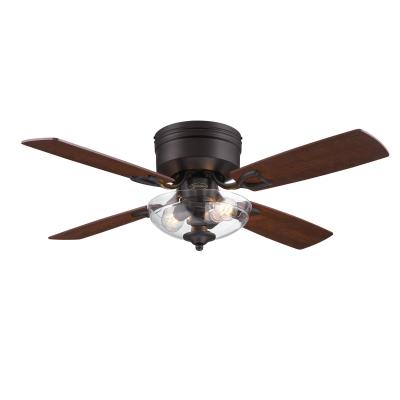 Hadley 42-Inch Indoor Ceiling Fan with Dimmable LED Light Fixture, Black-Bronze Finish