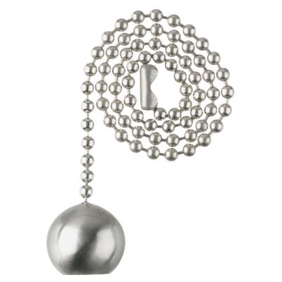 Brushed Nickel Finish Ball Pull Chain