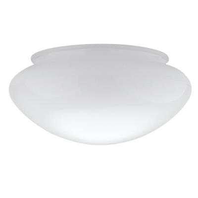 6-Inch White Glass Mushroom Shade, 6-Pack