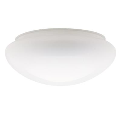 8-Inch White Glass Mushroom Shade, 6-Pack